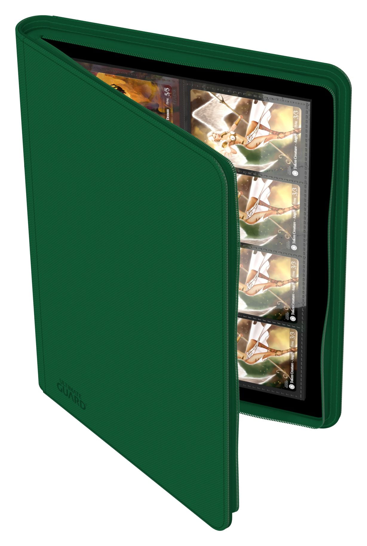 Ultimate Guard 8 Pocket Zipfolio Xenoskin Card Binder, Green