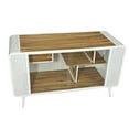 thumbnail image 5 of Glavbiku 55 " Spacious Metal Cat House with Tempered Glass for Living Room,White, 5 of 9