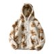 thumbnail image 2 of Puntoco moda mujer Casual cremallera invierno alargado felpa manga larga prendas de vestir liquidación Puntoco Puntoco-6865, 2 of 4