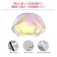 thumbnail image 5 of YFYANG Women's Double Waterproof Shower Cap, Dream Watercolor Patterns Reusable Hair Cap for All Hair Styles and Head Sizes, 5 of 9