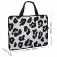 thumbnail image 2 of Werpe Leopard Spots Laptop Bag Diving Fabric Tablet Cover Neoprene Soft Carrying Travel Case Idea 12inch, 2 of 5