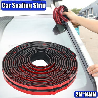 2M Car Windshield Roof Seal Strips Noise Insulation Rubber Sticker Accessories
