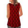 thumbnail image 4 of T-Shirt Sans Manches à Col Rond Imprimé Mode pour Femmes, 4 of 6
