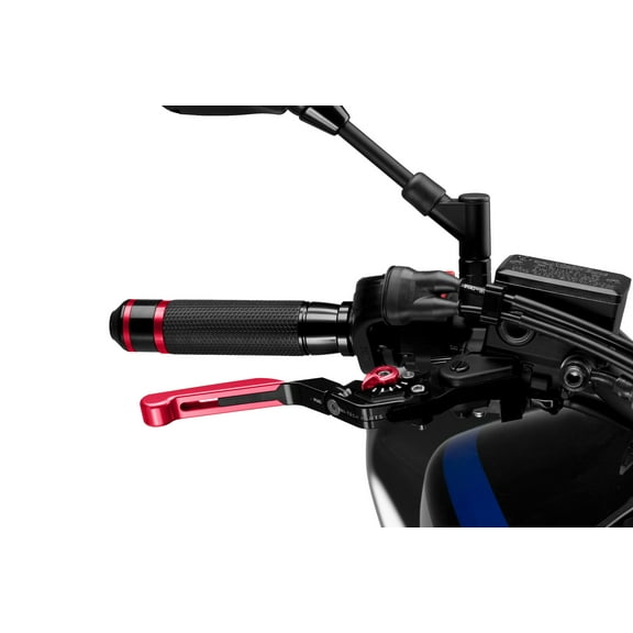 PUIG 19RNR 3.0 Extendable Folding Brake Lever - Black/Red