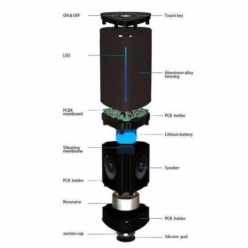 suction cup vibration speaker