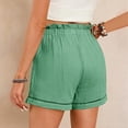 thumbnail image 7 of Workout Shorts Women Fashion Spring Summer Solid Color High Waist Pocket Loose Fit Wide Leg Bermuda Cargo Board Gym Mint Green Bottoms Sizes L, 7 of 7