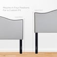 thumbnail image 3 of Modway Curl Nailhead Adjustable Linen Upholstered Headboard, Full, Sky Gray, 3 of 7
