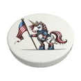 thumbnail image 2 of Round Bar Stool Seat Covers, Cute Horse American Flag Elastic Round Chair Cover Stool Seat Slipcover Bar Stool Cushions Round Pad for 12-14 inch, 2 of 7