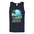 thumbnail image 2 of Tarpon Extreme Mens Graphic Tank Top, Navy, Large, 2 of 3