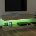 thumbnail image 5 of vidaXL TV Stand with LED Lights Sonoma Oak 47.2"x13.8", 5 of 10
