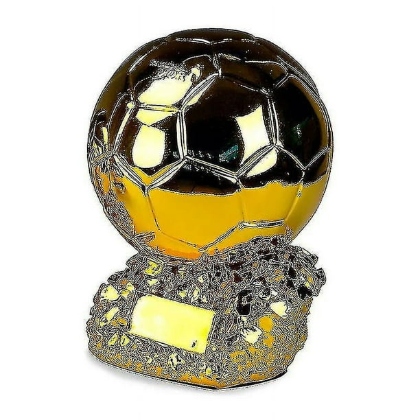 2022 Trofeo de balón de oro Benzema Fútbol Final Goleador Modelo Resina Copa de fútbol Colección de fanáticos Recuerdo Botas de fútbol Trofeo con forma (hy)