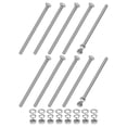 thumbnail image 1 of Uxcell Paquete de 10 Tornillos de Cabeza Hexagonal con Tuercas, Arandelas Planas y de Bloqueo M6x110mm, 1 of 1