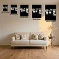 thumbnail image 6 of 1pc Cool Three - Chimpanzees Canvas Wall Art with One Smoking, Hands - Gesturing, Black and White Framed Decor room hanging Wall Picture Decor for Home Gifts, living room, bathroom, bedroom, kitchen, 6 of 8