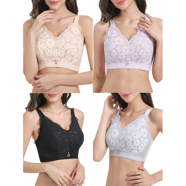 Sexy Lace Underwire Bras For Women Ultra Thin See Through Plus