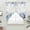 white, variant on Blue Starfish Coastal Swag Curtains for Kitchen/Bedroom/Living Room, Eucalyptus Summer Nautical Shell Rustic Scalloped Curtains 63 Inch Long, Window Swag Topper Curtains Valances 2 Panels Set 36"x63"