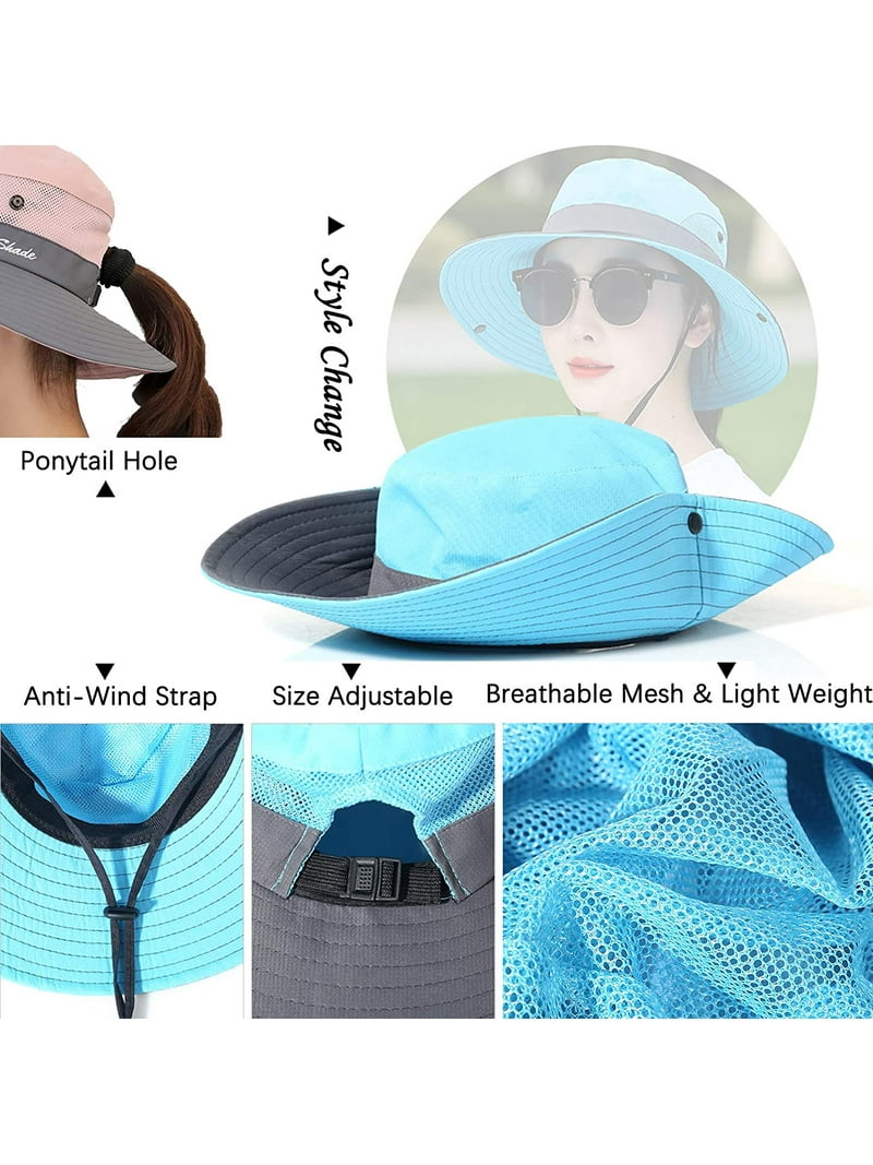 Zukuco Women Wide Brim Sun Hats UV Protection, Cooling Mesh  display picture 3