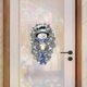 thumbnail image 2 of Decoración de pegatinas navideñas Muñeco de nieve de dibujos animados y patrones de pino Calcomanía de ventana de vidrio Temporada impermeable, 2 of 4