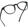 LifeArt Blue Light Blocking Glasses, Anti Eyestrain, Computer Reading Glasses, Gaming Glasses, TV Glasses for Women Men, Anti Glare (Black, +2.50 Magnification)