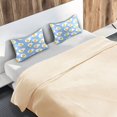 thumbnail image 5 of Yayeee Pillowcase Standard Size Set of 2 Satin Wrinkle Resistant Envelope Pillow Case, Playful Fried Eggs, 5 of 8