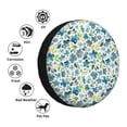 thumbnail image 4 of Sikiie Floral In Blue PVC Leather Spare Tire Wheel Cover Spare Tire Cover, for Car Truck SUV Camper Trailer Universal Fit(14-17in)-15 inch, 4 of 6