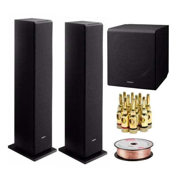 Sony SSCS3 Stereo FloorStanding Speaker (2Pack) with Active Subwoofer