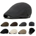 thumbnail image 6 of harmtty Men's Retro Casual Ivy Hat Summer Winter Golf Newsboy Driving Cabbie Flat Cap,Coffee, 6 of 8
