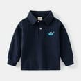 thumbnail image 2 of AWZXDE T-Shirts Garçons Polo à Manches Longues Col Montant Chemise à Imprimé d'Animaux Mignons, 2 of 8