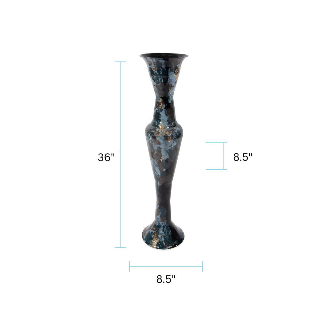 Oceanique Flared Iron Vase- Small
