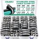 thumbnail image 1 of Abrazadera de cable OURU 125PCS de acero inoxidable revestida de caucho, 1 of 7