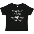 thumbnail image 3 of Inktastic Nonna and Nonno Love Me- Heart Grandchild Boys or Girls Baby T-Shirt, 3 of 5