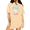 Apricot, variant on Women's Soft Worn Pastel Vintage Soccer Mom Squad Football Bow Graphic Short Sleeve T-Shirts Navy Blue Tops