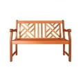 thumbnail image 4 of Vifah Malibu Outdoor 2-Seater Atlantic Bench, 4 of 4