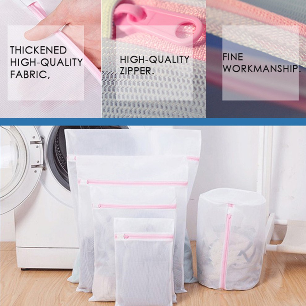 New Mesh Laundry Bag Washable Net Wash Bags Clothes Package Outdoor Best M6M9