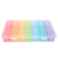 thumbnail image 4 of Soporte para medicamentos, 21 rejillas, organizador de medicamentos portátil colorido, caja de medicamentos, artesanía excepcional, 4 of 8