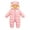 Pink, variant on Kids Rain Jacket Baby Winter Warm Hooded Thick Down Jumpsuit Romper Jackets Overcoat for Boys and Girls for Outdoors Casual Fashion Lightweight Clothing(12-18 Months,Pink)