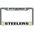 thumbnail image 1 of Pittsburgh Steelers License Plate Frame Chrome, 1 of 1