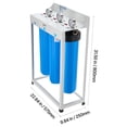 thumbnail image 4 of VEVOR Whole House Water Filter System, 3-Stage | Sediment, GAC, CTO | 4.5" x 20" Home Water Purifier Filter Reduce Chlorine, Chemicals, VOCs, Bad Taste, Odor, Rust, 4 of 9