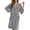 503_Light Silver, variant on Long Sleeve Cotton Robes for Women Fleece Women's Nightgowns & Sleepshirts Oversize Length Women's Sleepwear House Womens Robe Light Silver