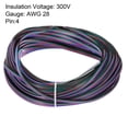 thumbnail image 3 of Cable eléctrico de cobre estañado de 28 AWG y 4 conductores Uxcell de 98FT para tiras LED, lámparas y cableado residencial, 3 of 7