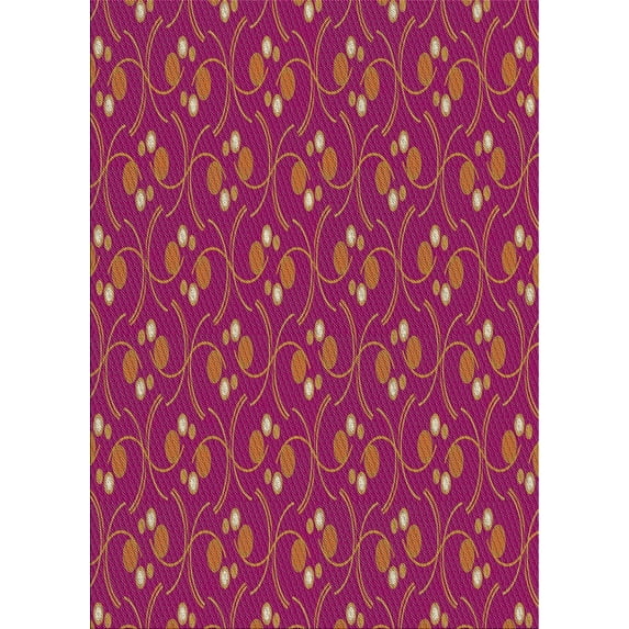 Ahgly Company Indoor Rectangle Patterned Bean Red Area Rugs, 2' x 3'