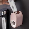 thumbnail image 2 of Dispensador automático de pasta de dientes, dispensador de pasta de dientes manos libres montado en la pared para niños, adultos, ducha de baño familiar (rosa cereza), mediano, 2 of 4