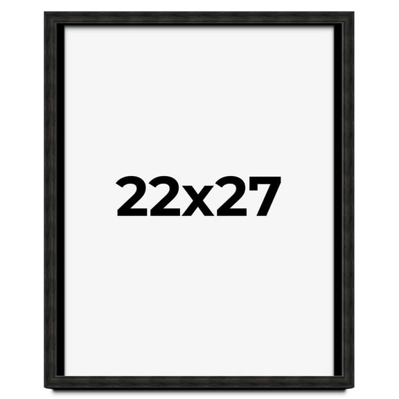 22x27 Shadow Box Black Rustic Barnwood Display Frame | 1.125 Inch Deep | 0.875 Inch Moulding Width