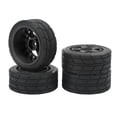 thumbnail image 1 of Pneus de Roue Rc 4PCS 1/10 Rc avec Roue Plate en Caoutchouc Plastique d'Aileron de Moyeu pour les Pièces de Mise à Niveau de Voiture, 1 of 8