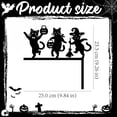 thumbnail image 6 of sruoe Halloween Black Cat Door Topper, Halloween Metal Cat Silhouette Sign, Halloween Door Corner Art, Halloween Home Decor for Front Door, Wall, Porch Display, 6 of 8