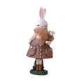 thumbnail image 2 of Estatua de conejo de Pascua lindo adorno de ornamias de Pascua linda figura de conejo de dibujos animados para festival de sala de estar de escritorio Estilo D, 2 of 8