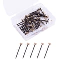 thumbnail image 1 of 50pcs Picture Hanging Nails Picture Hang Solutions Plaster Picture Frame Hangers With Plastic Storage Box, 1 of 3