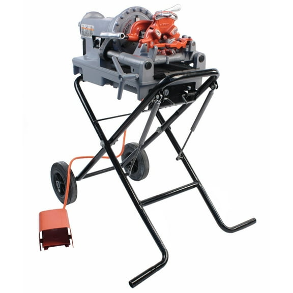 Restored RIDGID 300 Compact Pipe Threader with 250 Stand & 811A Die Head (Refurbished)
