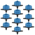 thumbnail image 1 of Emisor de gotero de compensación por presión Unique Bargains para riego por goteo de Césped del Jardín con conector de manguera de plástico Azul 1 GPH 50 unids, 1 of 5