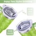 thumbnail image 5 of 40oz Zero Waste Dentist Stainless Steel Flip Straw Tumbler Spill Proof Travel Cup Double Wall Vacuum Insulated Coffee Mug with Handle, 5 of 6