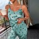 thumbnail image 1 of Pijamas de Mujer, lencería Sexy, conjunto de Pijamas de seda, ropa de dormir, camisola de satén, chaleco con pantalones, Pijama de Mujer, Pijama de Mujer, Pj xuanjing unisex, 1 of 2